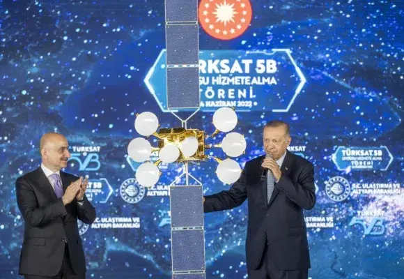 Türksat 5B, Cumhurbaşkanımız Sayın Recep Tayyip Erdoğan tarafından devreye alındı