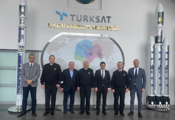 MEBS Başkanı Türksat'ı Ziyaret Etti