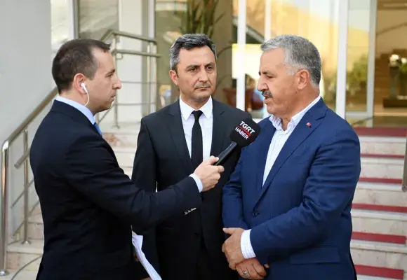 Minister Arslan Inspects Türksat’s Damages