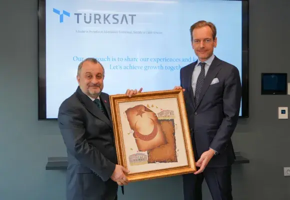 Belçika’nın Ankara Büyükelçisi Velde’den Türksat’a Ziyaret